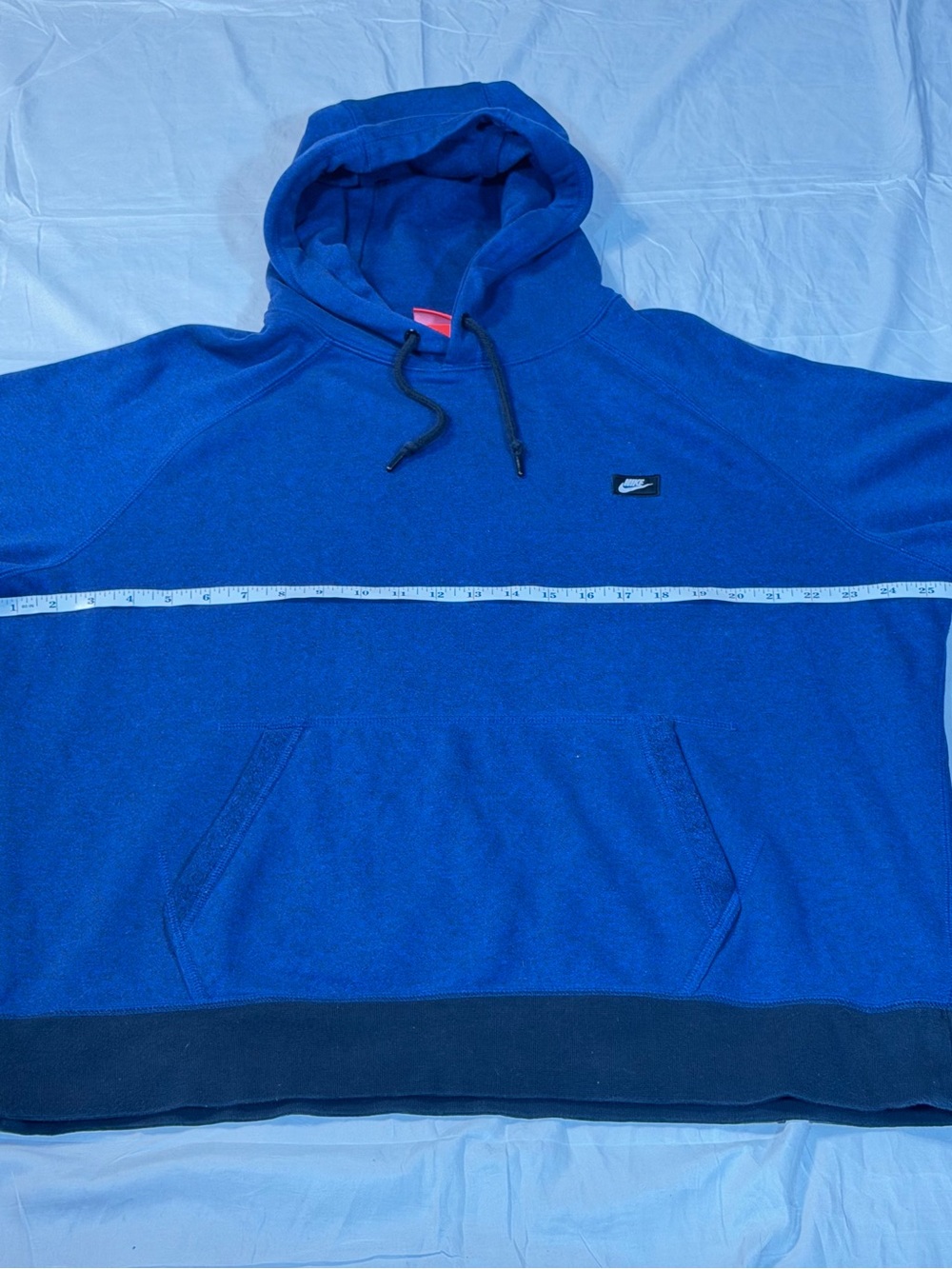 Nike Sportswear Colorblock Pullover Hoodie Blue Heather Gold Badge Tag Men\'s XL - Picture 6 of 10